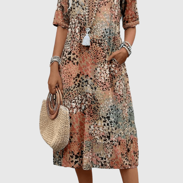 OCEAN BREEZE MIDI MESH DRESS main image 0