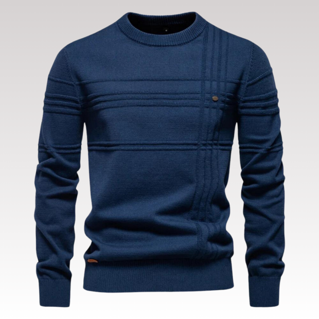 David ™ | Stylish Textured Crew Neck Sweater For Men