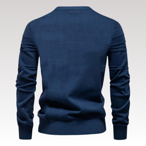 David ™ | Stylish Textured Crew Neck Sweater For Men