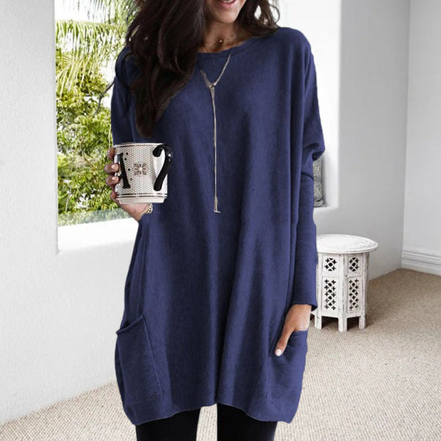 Jade | Long Sweater with Pockets