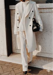 Hain | Women's Double-Breasted Long Trench Coat | Winter