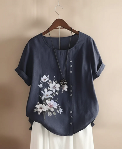 Anna | Floral Detail T-Shirt