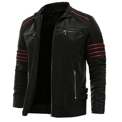 Ashton™ | Stylish Racer Leather Jacket For Men