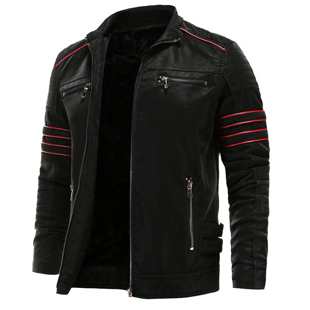 Ashton™ | Stylish Racer Leather Jacket For Men