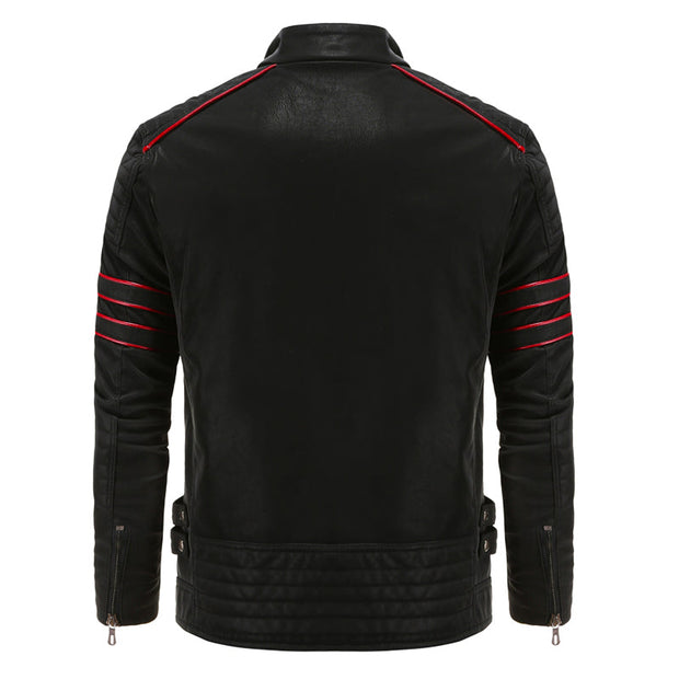 Ashton™ | Stylish Racer Leather Jacket For Men