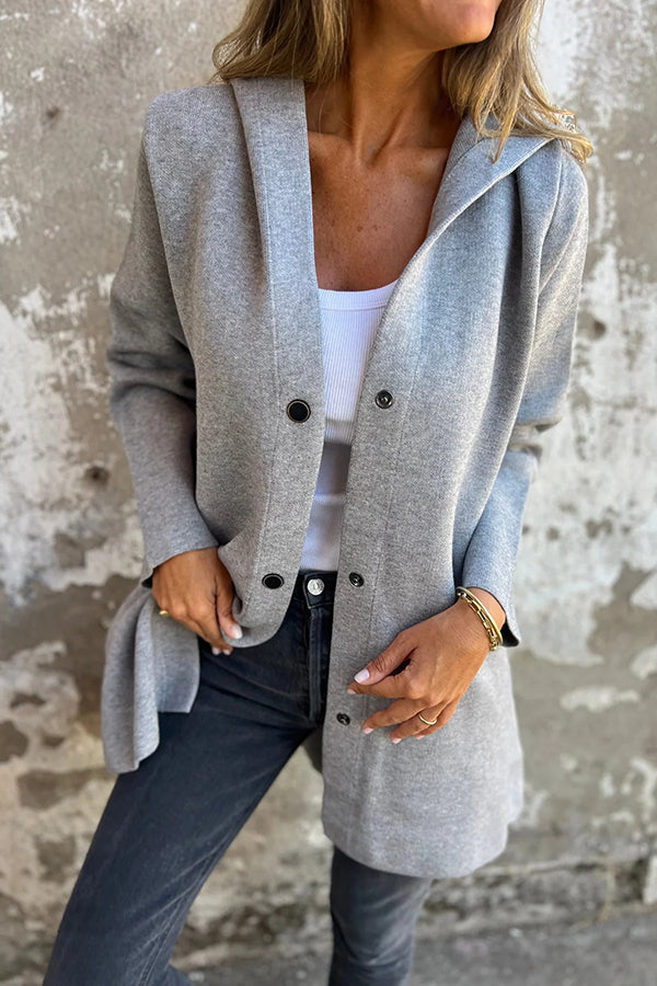 Lidia | Soft Knit Hooded Jacket