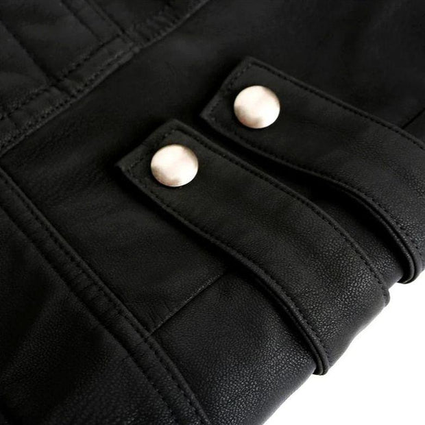Ashton™ | Stylish Racer Leather Jacket For Men