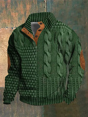 Shaun | Patterned Cozy Knit Sweater For Men