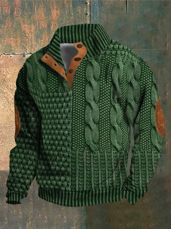 Shaun | Patterned Cozy Knit Sweater For Men
