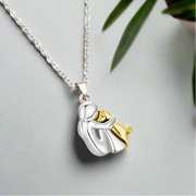 Luna - Necklace with dog and cat pendant