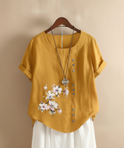 Anna | Floral Detail T-Shirt