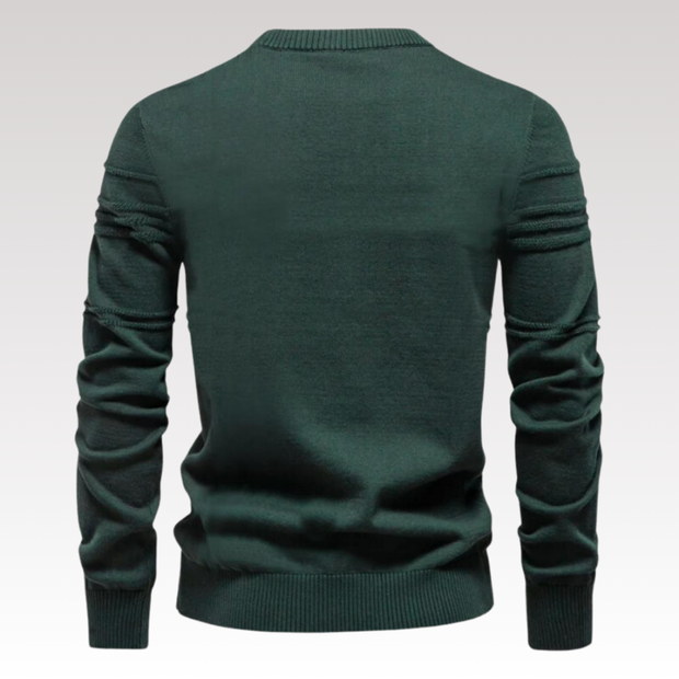 David ™ | Stylish Textured Crew Neck Sweater For Men