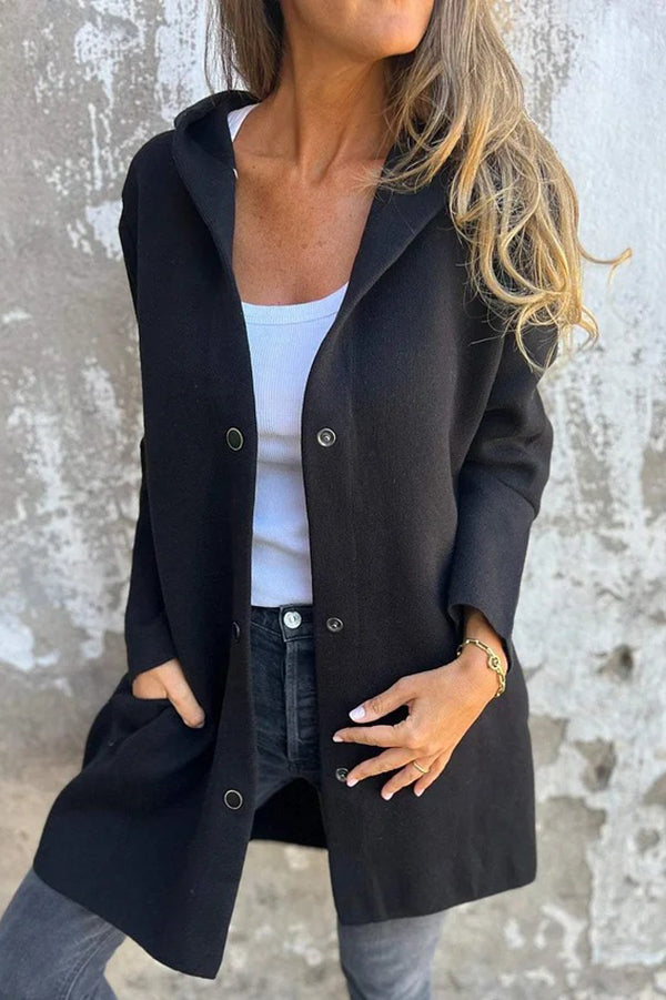 Lidia | Soft Knit Hooded Jacket