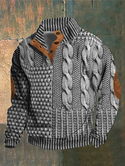 Shaun | Patterned Cozy Knit Sweater For Men