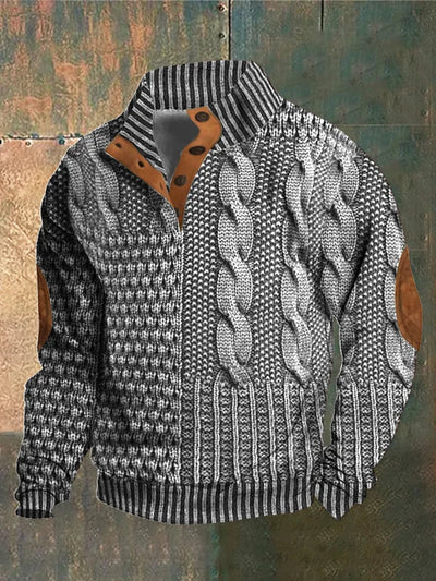 Shaun | Patterned Cozy Knit Sweater For Men