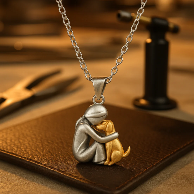 Luna - Necklace with dog and cat pendant