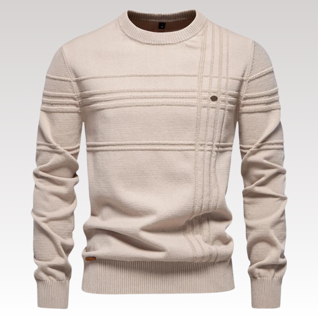 David ™ | Stylish Textured Crew Neck Sweater For Men