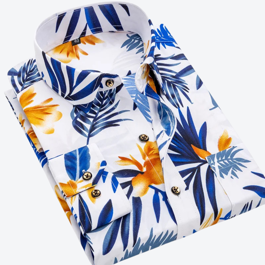 White Tropical Print / 44