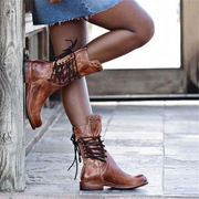 Emily – Vintage Lace-Up Boots