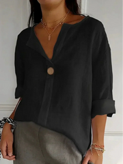 Zamma | Relaxed V-Neck Top (BUY 1 GET 1 FREE)