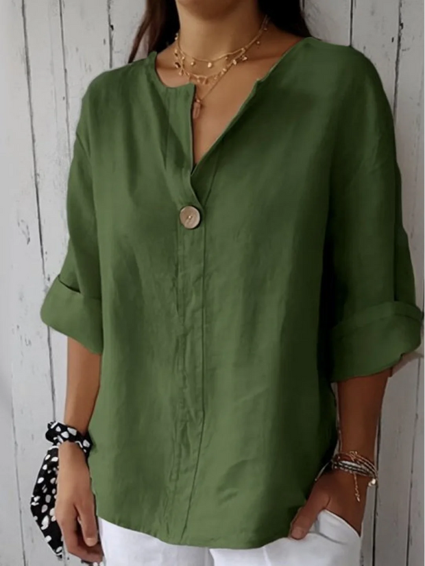 Zamma | Relaxed V-Neck Top (BUY 1 GET 1 FREE)