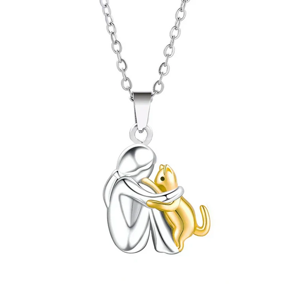 Luna - Necklace with dog and cat pendant
