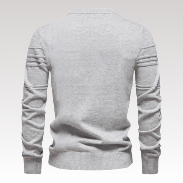 David ™ | Stylish Textured Crew Neck Sweater For Men