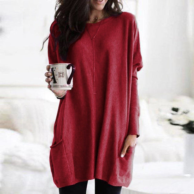 Jade | Long Sweater with Pockets