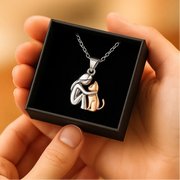 Luna - Necklace with dog and cat pendant