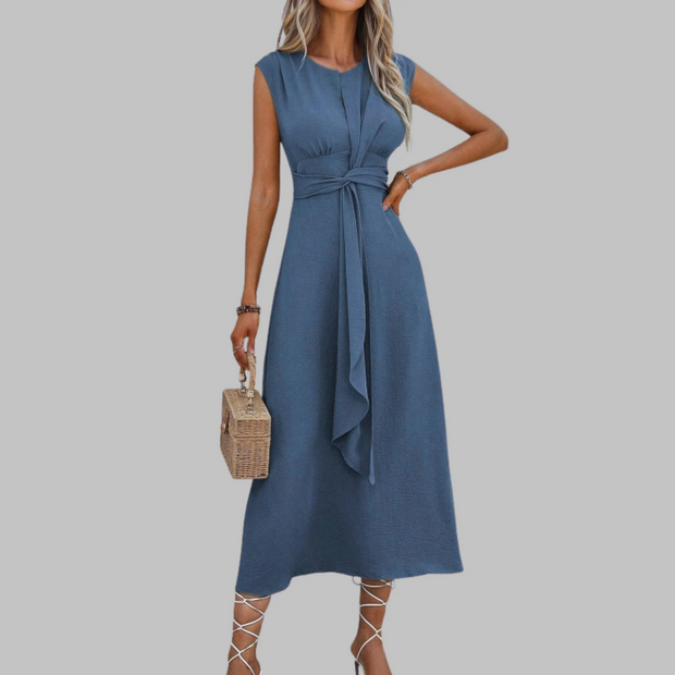 REESE - Elegant Sleeveless Round Neck Maxi Dress