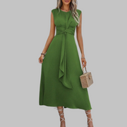 REESE - Elegant Sleeveless Round Neck Maxi Dress