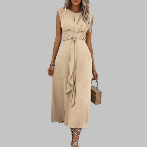 REESE - Elegant Sleeveless Round Neck Maxi Dress