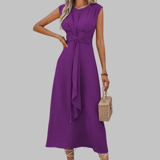 REESE - Elegant Sleeveless Round Neck Maxi Dress