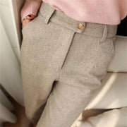 Dennis ™ | Tailored Herringbone Pleated Trousers For Men