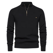 Ryan | Stylish Zip-Up Ribbed Sweater For Men