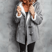 Claudine - Chic Plush Hooded Coat