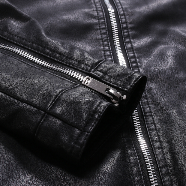 Magnus ™ | Sleek Leather Biker Jacket For Men