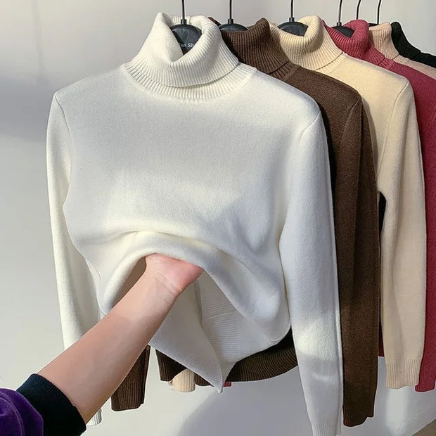 SILVY | Turtleneck Sweater Fleece Lined