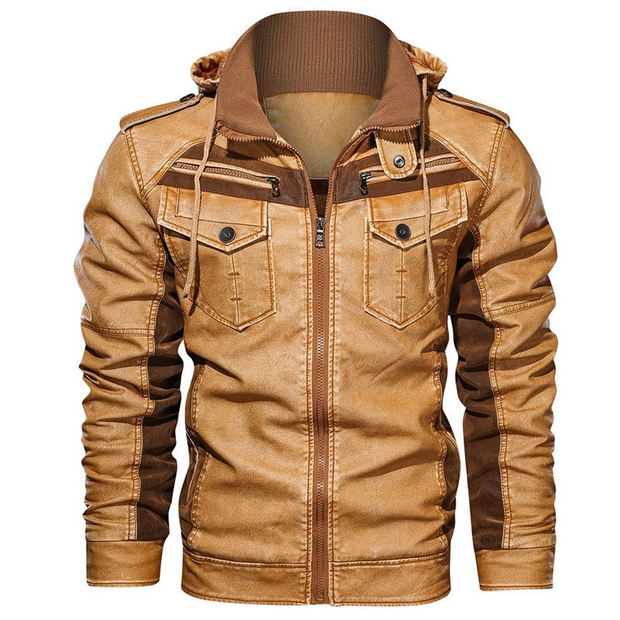Louie ™ | Stylish Leather Hoodie Jacket For Men