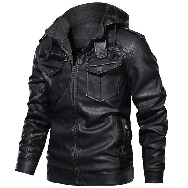 Louie ™ | Stylish Leather Hoodie Jacket For Men