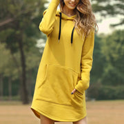 AMI | Long Warm Hoodie Dress