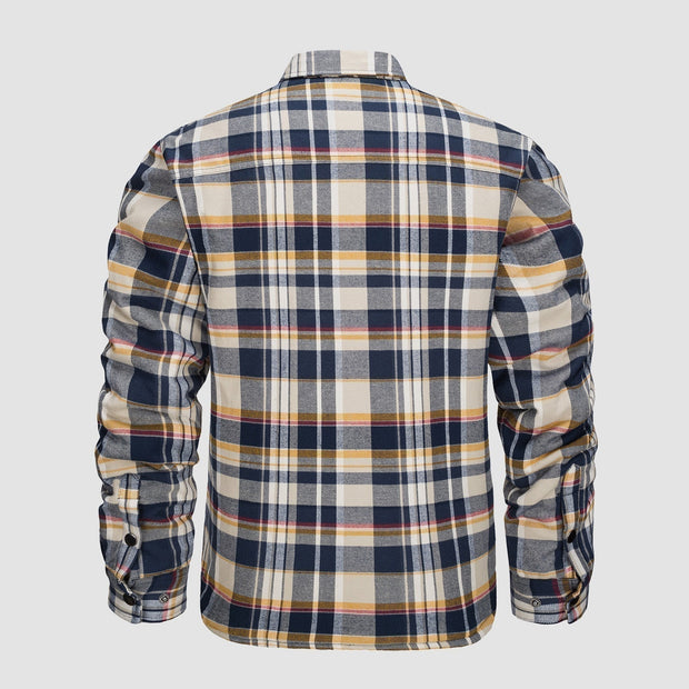Elliot | Stylish Plaid Flannel Shirt Jacket For Men