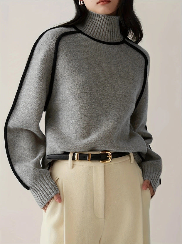 Claire™ - Elegant Turtleneck Sweater
