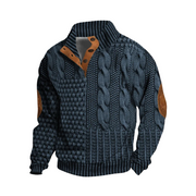 Georg ™ | Premium Knitted Jacket with Leather Accents For Men