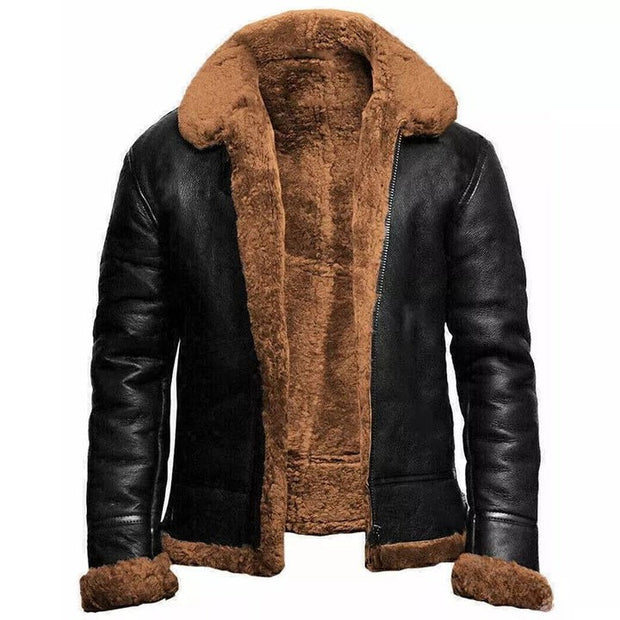 Michael ™ | Premium Shearling Leather Jacket For Men