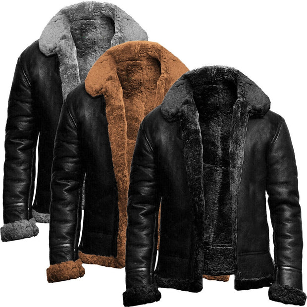 Michael ™ | Premium Shearling Leather Jacket For Men