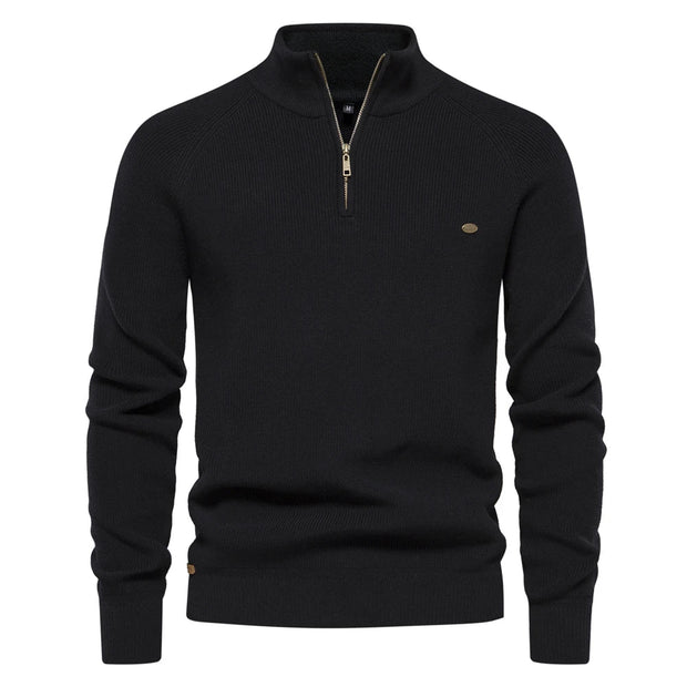 Felix | Zip-Up Ribbed Sweater For Men