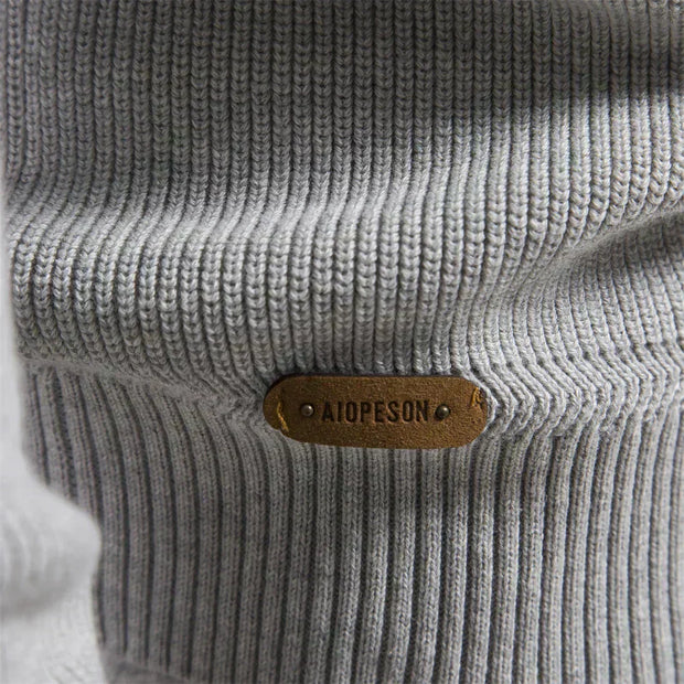 Felix | Zip-Up Ribbed Sweater For Men