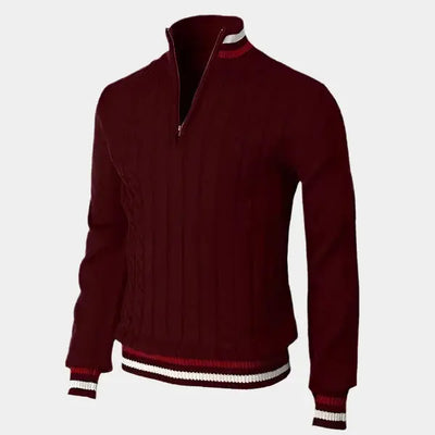Jack | Stylish Zip-Up Knit Sweater For Men