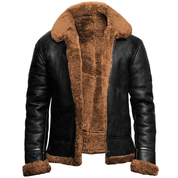 Anker™ | Stylish Shearling Aviator Jacket For Men